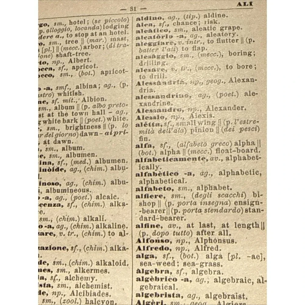 The Latest Modern Italian-English & English-Italian Dictionary